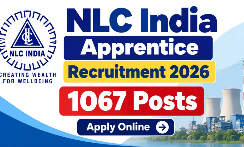 NLC India Apprentice Recruitment 2026 Notification Released for 1067 Posts, Apply Online
