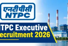 NTPC Executive Recruitment 2026 Notification Released, Apply Online