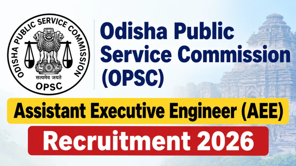 OPSC Assistant Executive Engineer (AEE) Recruitment 2026 Notification Released & Apply Online for 758 Posts