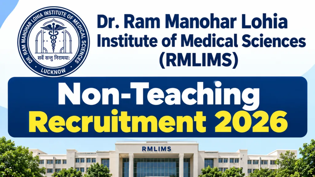 Lucknow DR RMLIMS Non-Teaching Recruitment 2026 Notification Released & Apply Online