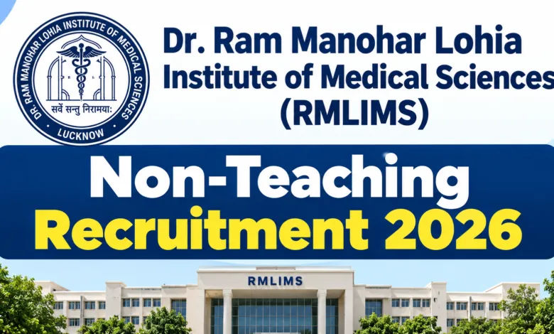 Lucknow DR RMLIMS Non-Teaching Recruitment 2026 Notification Released & Apply Online