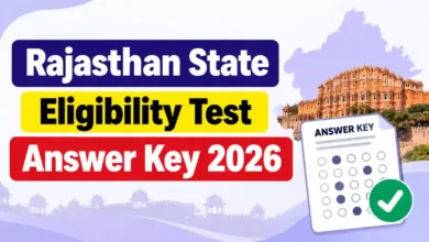 Rajasthan State Eligibility Test (SET) Answer Key 2026 Released – Download Official PDF