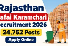Rajasthan Safai Karamchari Recruitment 2026 Notification Released for 24752 Posts, Apply Online