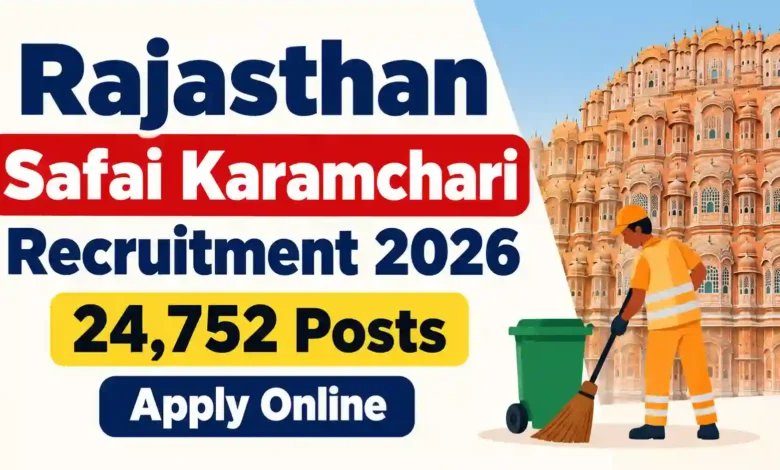 Rajasthan Safai Karamchari Recruitment 2026 Notification Released for 24752 Posts, Apply Online