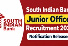 South Indian Bank Junior Officer (Operations) Recruitment 2026 Notification Released & Apply Online