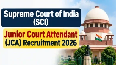 Supreme Court of India (SCI) Junior Court Attendant (JCA) Recruitment 2026 Notification Released for 130 Posts, Apply Online