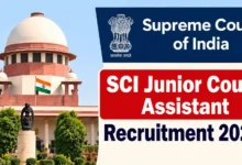 Supreme Court of India (SCI) Junior Court Assistant Recruitment 2026 Notification Released for 250 Posts, Apply Online