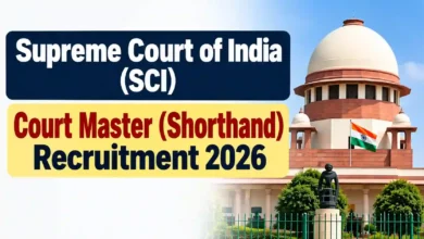 Supreme Court of India (SCI) Court Master (Shorthand) Recruitment 2026 Notification Released, Apply Online