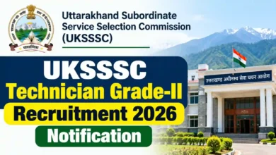 UKSSSC Technician Grade-II Recruitment 2026 Notification Released for 78 Posts, Apply Online