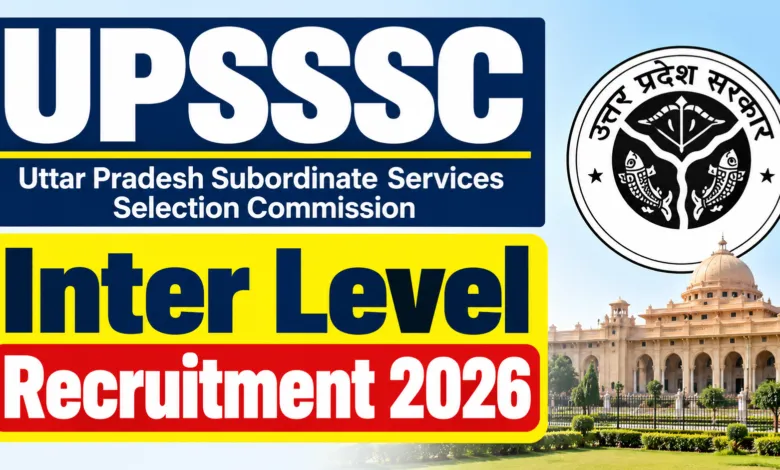 UPSSSC Inter Level Recruitment 2026 Notification Released for 1784 Posts, Apply Online