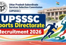 UPSSSC Sports Directorate Recruitment 2026 Notification Released for 108 Various Posts, Apply Online