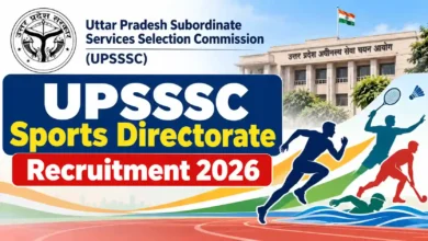 UPSSSC Sports Directorate Recruitment 2026 Notification Released for 108 Various Posts, Apply Online