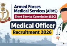 AFMS SSC Medical Officer Recruitment 2026 Notification Released for 120 Posts, Apply Online