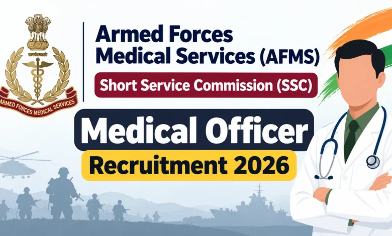AFMS SSC Medical Officer Recruitment 2026 Notification Released for 120 Posts, Apply Online