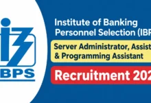 IBPS Recruitment 2026 Notification Released for Server Administrator, Assistant & Programming Assistant Posts, Apply Online