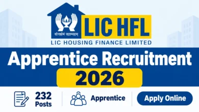 LIC HFL Apprentice Recruitment 2026 Notification Released & Apply Online for 232 Posts